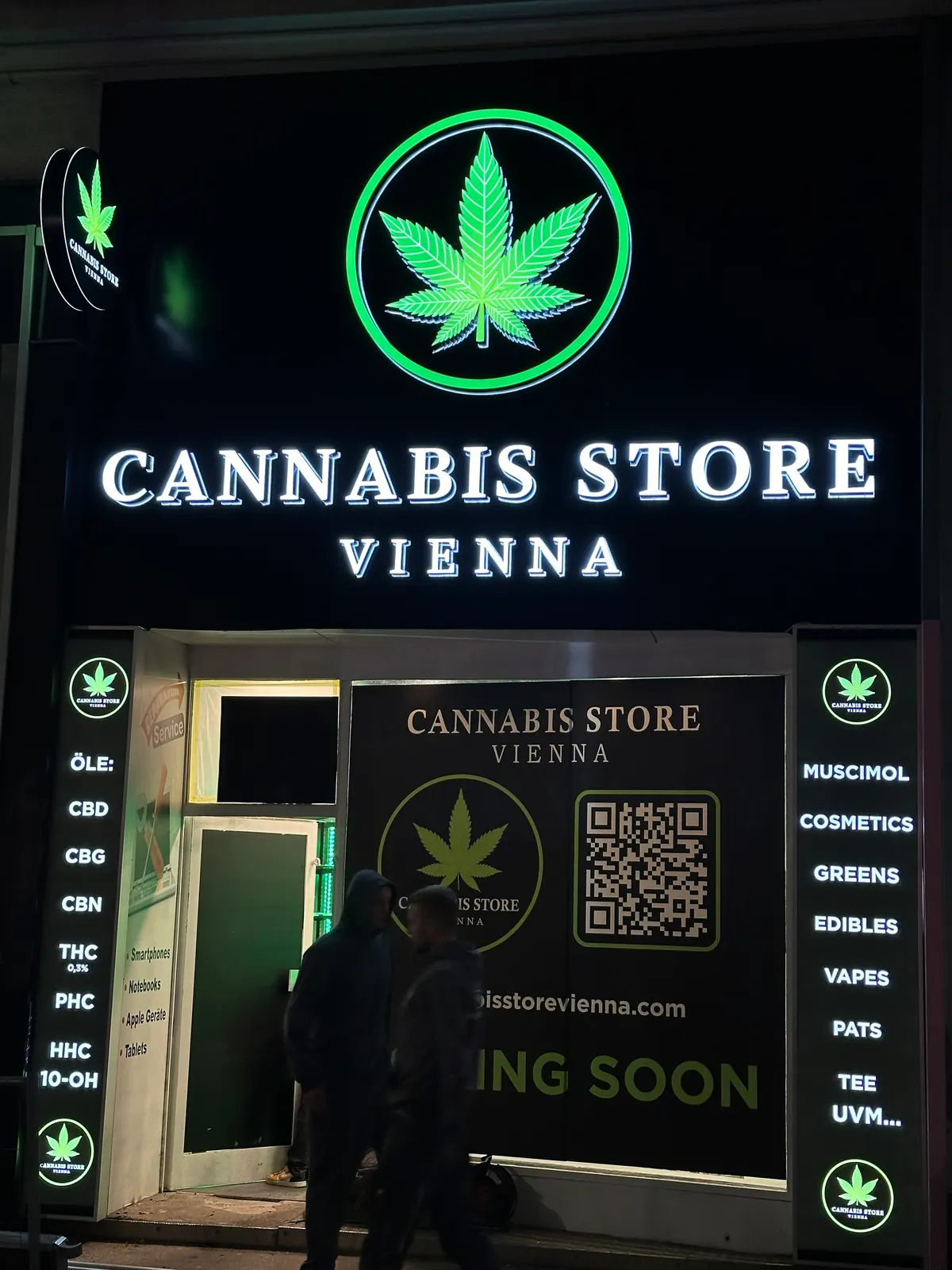 Beleuchtete Werbung