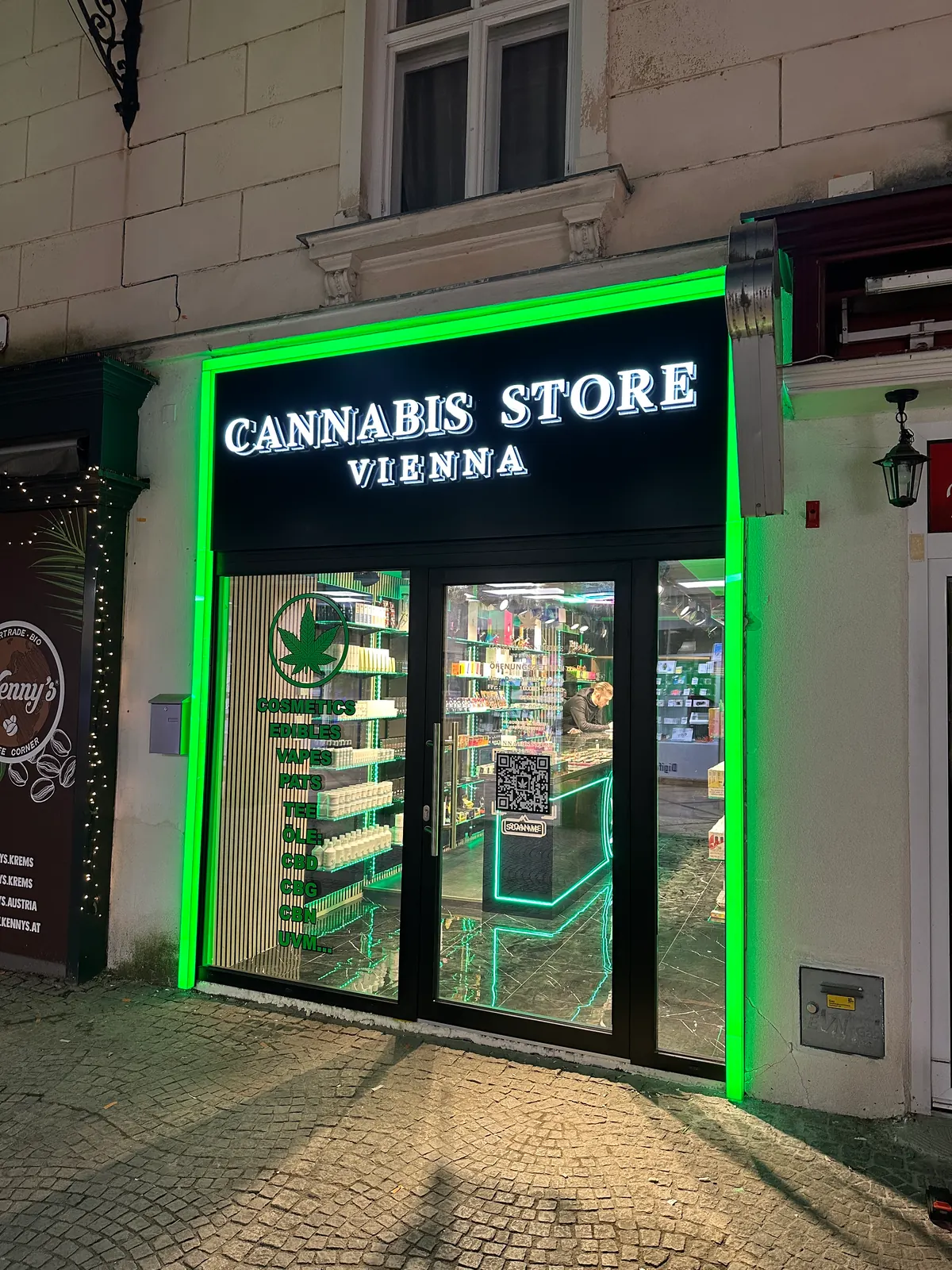 Beleuchtete Werbung