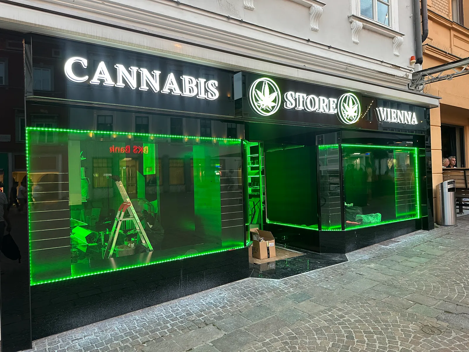 Beleuchtete Werbung