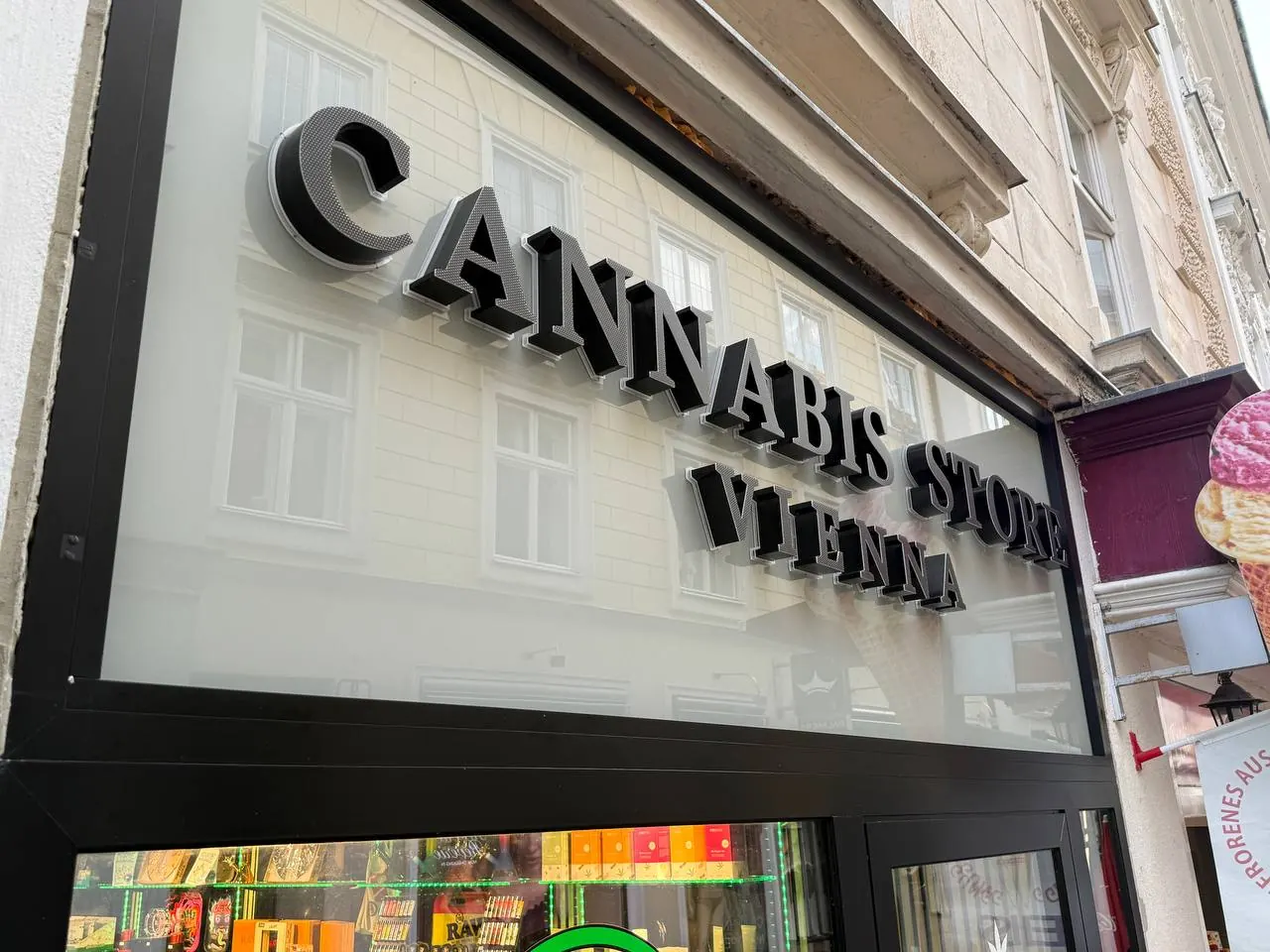 Beleuchtete Werbung