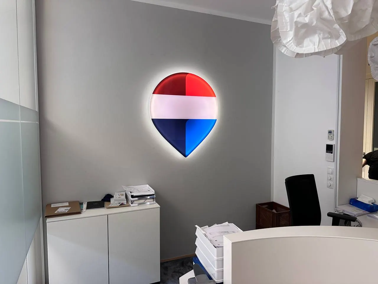 Beleuchtete Werbung