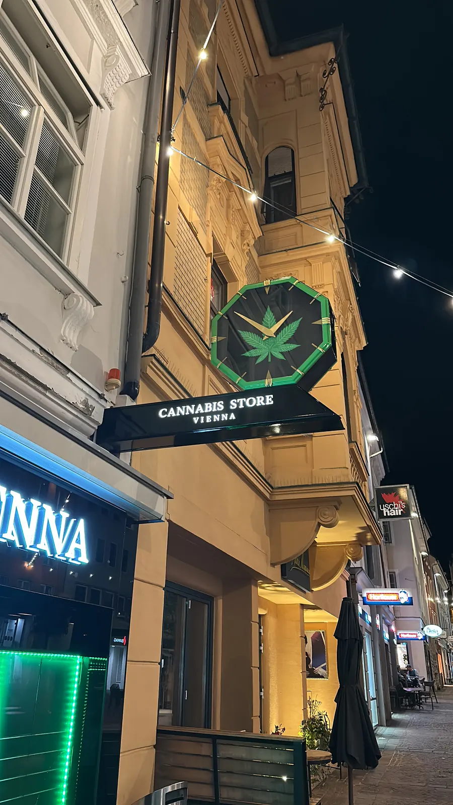 Beleuchtete Werbung